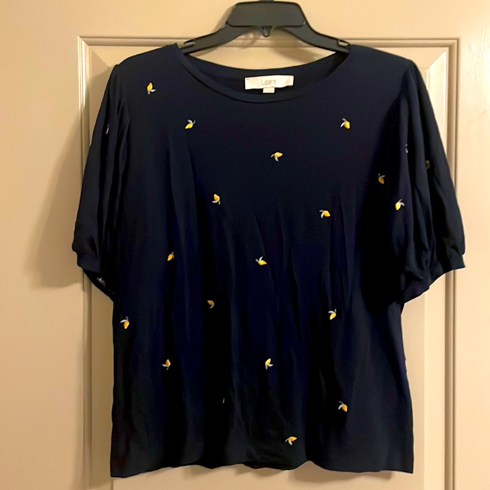 Loft lemon blouse